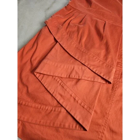 Calvin Klein Asymmetrical Terracotta Dress - Picture 3 of 8